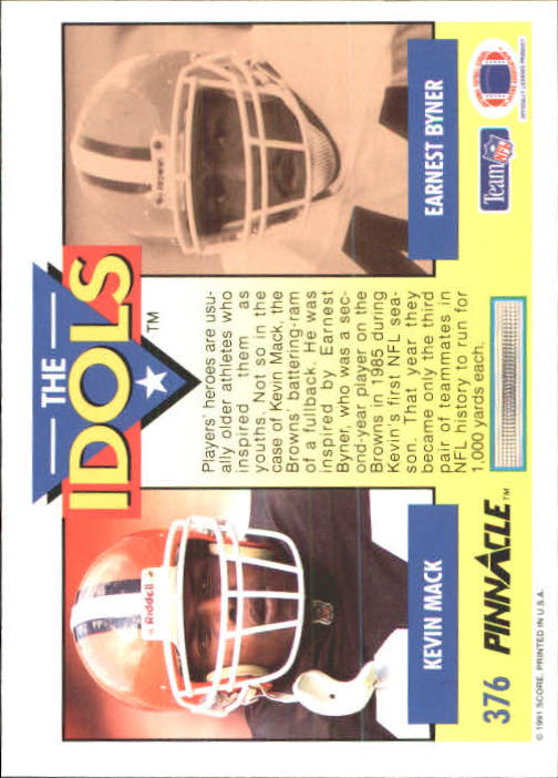 A7088- 1991 Pinnacle FB Card #s 251-415 +Inserts -You Pick- 15+ FREE US SHIP - Picture 239 of 311