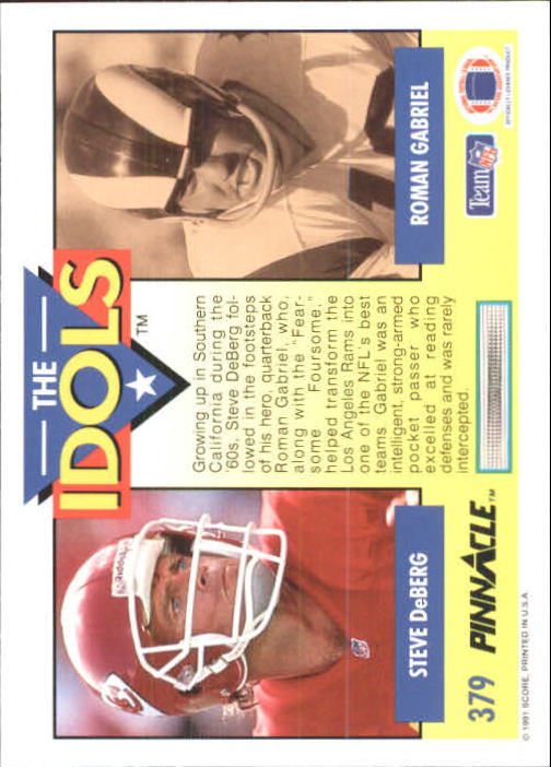 A7088- 1991 Pinnacle FB Card #s 251-415 +Inserts -You Pick- 15+ FREE US SHIP - Picture 245 of 311