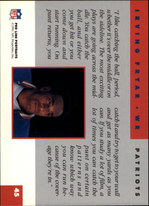 A9879- 1991 Pro Line Portraits FB #s 1-200 +Rookies -You Pick- 15+ FREE US SHIP - Picture 89 of 393