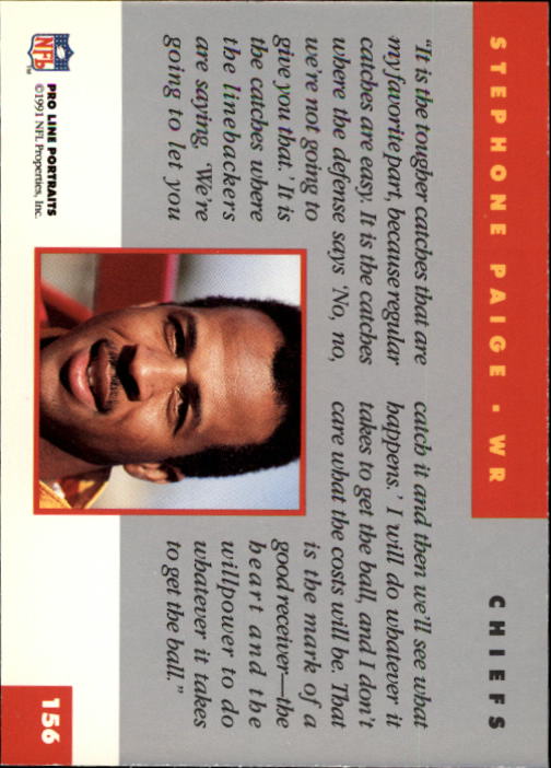A9879- 1991 Pro Line Portraits FB #s 1-200 +Rookies -You Pick- 15+ FREE US SHIP - Picture 307 of 393