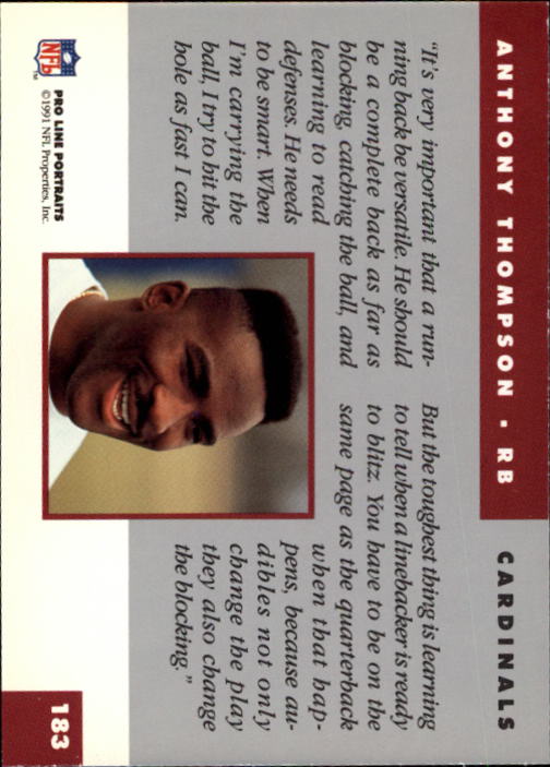 A9879- 1991 Pro Line Portraits FB #s 1-200 +Rookies -You Pick- 15+ FREE US SHIP - Picture 359 of 393