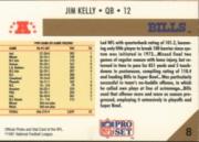 1991 Pro Set #8B Jim Kelly/NFL Passing Leader/(No NFLPA logo on back) back image