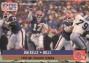 1991 Pro Set #8B Jim Kelly/NFL Passing Leader/(No NFLPA logo on back)