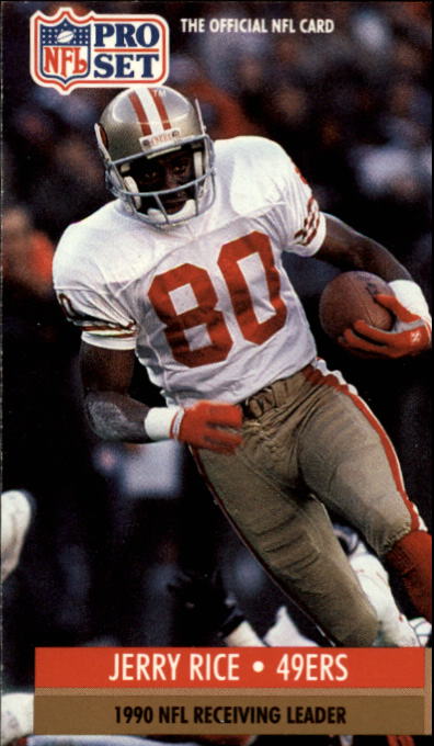 1991 Pro Set #11 Jerry Rice/NFL Receiving and/Receiving Yardage/Leader