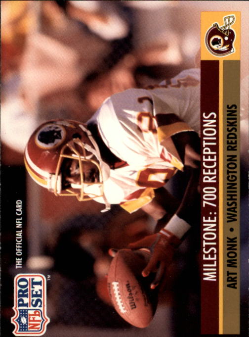 1991 Pro Set #22 Art Monk ML/700 Career Receptions