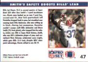1991 Pro Set #47B Bruce Smith SB/(Official NFL Card in white letters) back image