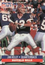 1991 Pro Set #78B Jim Kelly/(No NFLPA logo on back)