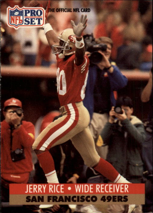 Jerry Rice Action Packed 1990 NFL Sports Trading Card #248 San