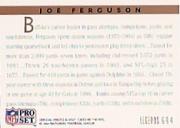 1991 Pro Set #694B Joe Ferguson LEG back image