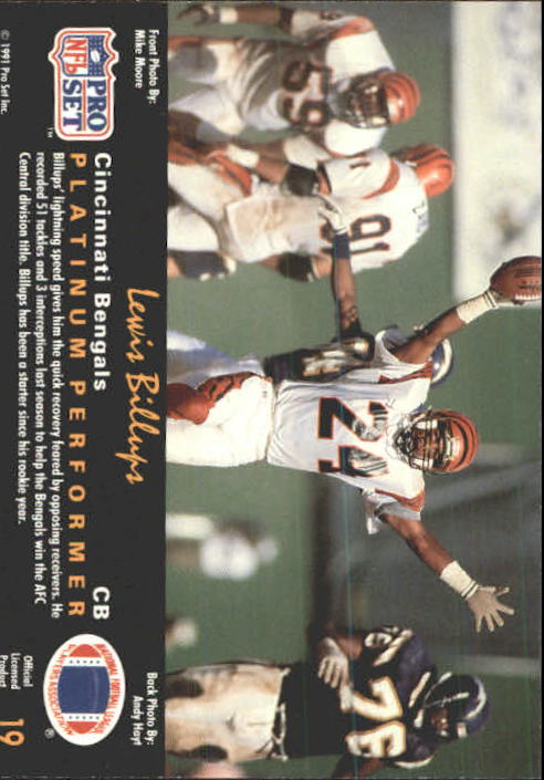 A0573- 1991 Pro Set Platinum Football Cards 1-200 -You Pick- 15+ FREE US SHIP