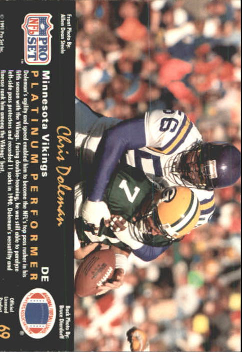 A0573- 1991 Pro Set Platinum Football Cards 1-200 -You Pick- 15+ FREE US SHIP