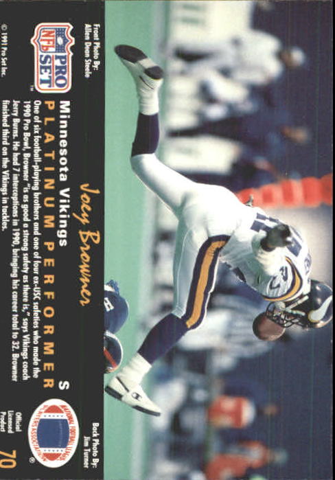 A0573- 1991 Pro Set Platinum Football Cards 1-200 -You Pick- 15+ FREE US SHIP