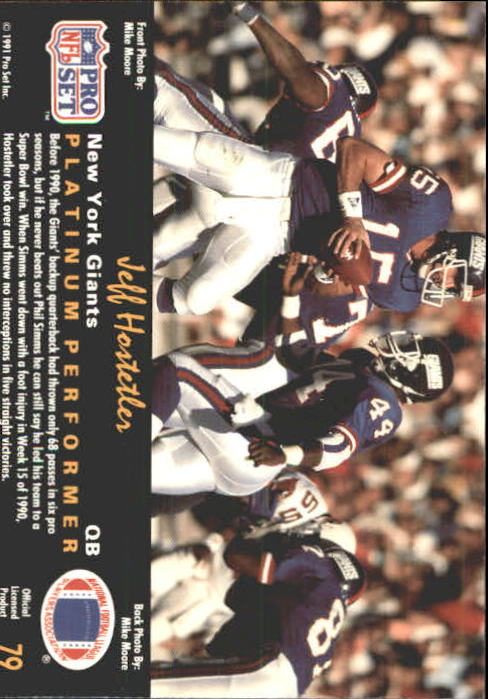 A0573- 1991 Pro Set Platinum Football Cards 1-200 -You Pick- 15+ FREE US SHIP