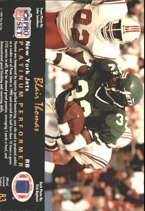 A0573- 1991 Pro Set Platinum Football Cards 1-200 -You Pick- 15+ FREE US SHIP