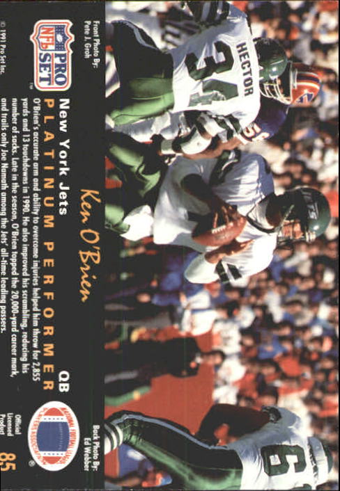 A0573- 1991 Pro Set Platinum Football Cards 1-200 -You Pick- 15+ FREE US SHIP