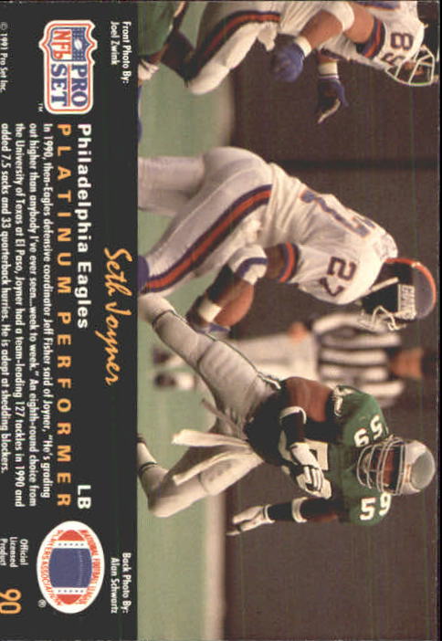 A0573- 1991 Pro Set Platinum Football Cards 1-200 -You Pick- 15+ FREE US SHIP