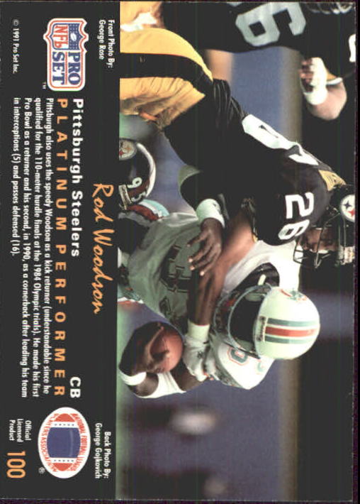 A0573- 1991 Pro Set Platinum Football Cards 1-200 -You Pick- 15+ FREE US SHIP