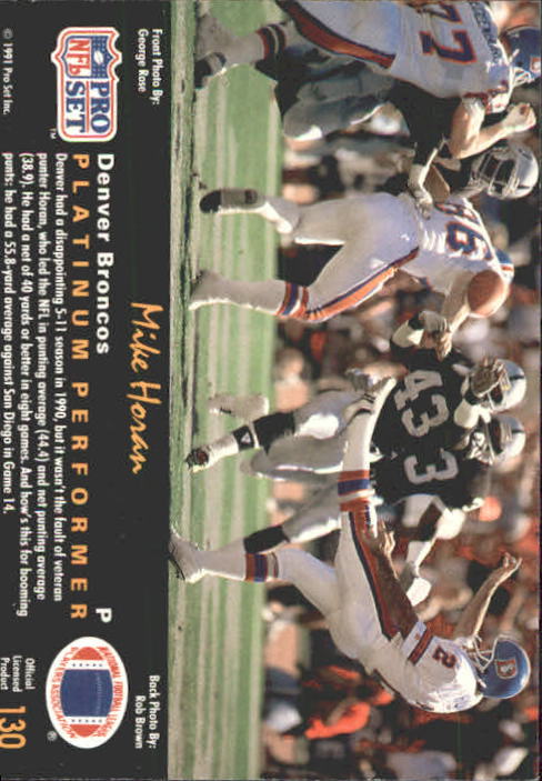 A0573- 1991 Pro Set Platinum Football Cards 1-200 -You Pick- 15+ FREE US SHIP