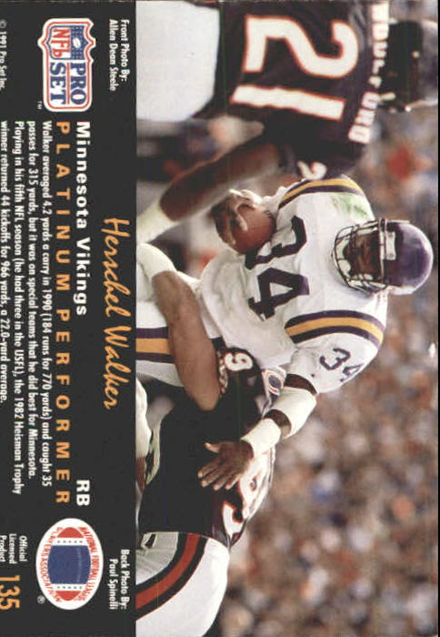 A0573- 1991 Pro Set Platinum Football Cards 1-200 -You Pick- 15+ FREE US SHIP