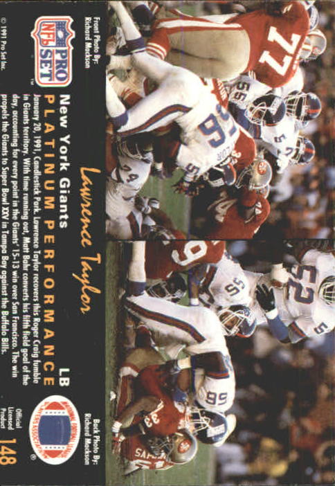 A0573- 1991 Pro Set Platinum Football Cards 1-200 -You Pick- 15+ FREE US SHIP