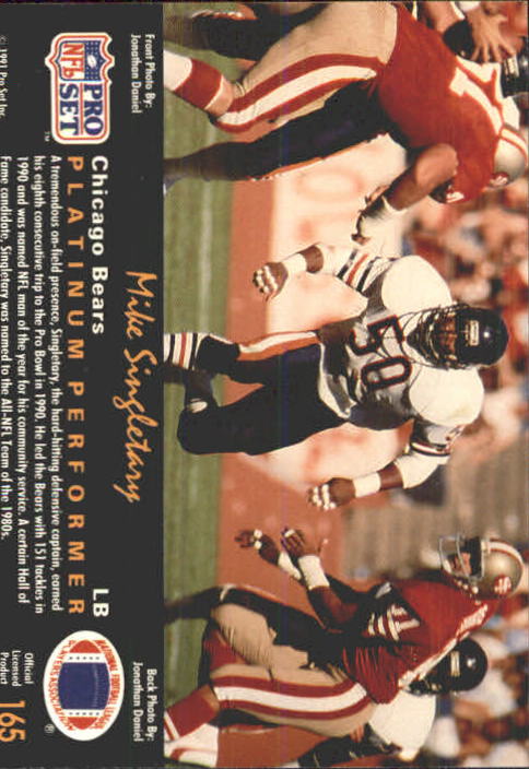 A0573- 1991 Pro Set Platinum Football Cards 1-200 -You Pick- 15+ FREE US SHIP