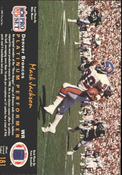 A0573- 1991 Pro Set Platinum Football Cards 1-200 -You Pick- 15+ FREE US SHIP