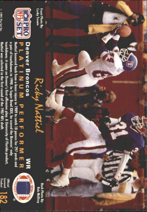 A0573- 1991 Pro Set Platinum Football Cards 1-200 -You Pick- 15+ FREE US SHIP