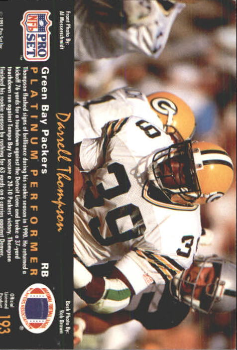 A0573- 1991 Pro Set Platinum Football Cards 1-200 -You Pick- 15+ FREE US SHIP