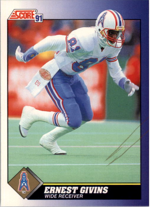 Ernest Givins autographed Football Card (Houston Oilers) 1990 Score #352