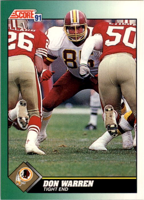 1991 Score Football Card Pick (Base) 252-507 - Picture 50 of 487
