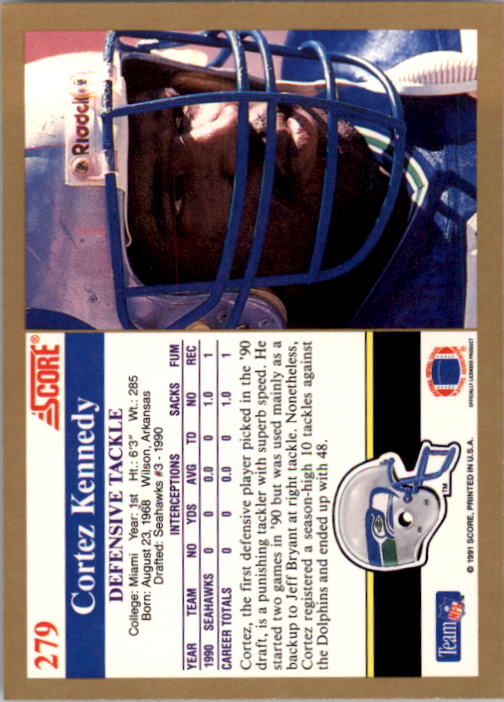 1991 Score Football Card Pick (Base) 252-507 - Picture 57 of 487
