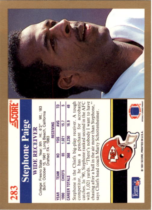 1991 Score Football Card Pick (Base) 252-507 - Picture 65 of 487