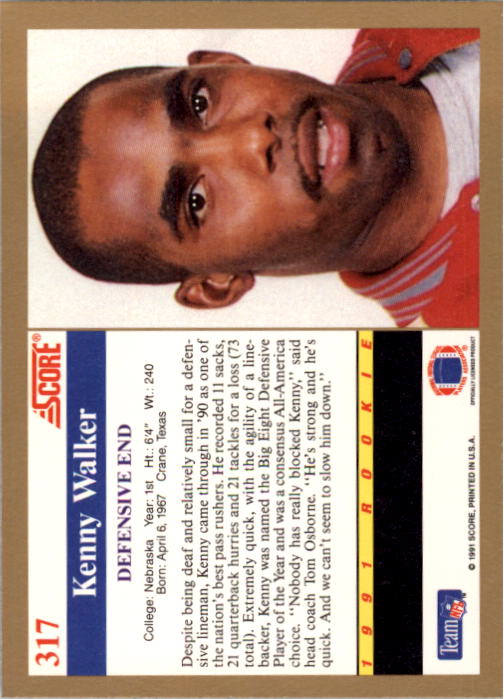 1991 Score Football Card Pick (Base) 252-507 - Picture 133 of 487