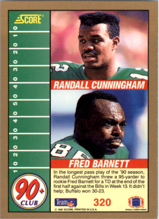 1991 Score Football Card Pick (Base) 252-507 - Picture 139 of 487