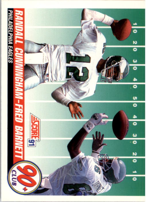 1991 Score #320 Randall Cunningham 90/Fred Barnett - NM-MT