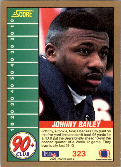 1991 Score Football Card Pick (Base) 252-507 - Picture 145 of 487