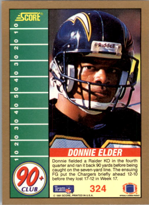 1991 Score Football Card Pick (Base) 252-507 - Picture 147 of 487