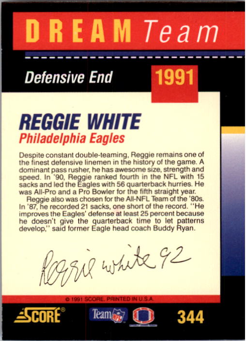 Reggie White #91. Huh? — The Amazing Blaze Zine