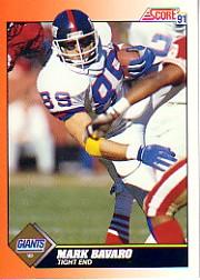 1991 Score Football Card Pick (Base) 252-507 - Picture 216 of 487