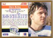 1991 Score Football Card Pick (Base) 252-507 - Picture 223 of 487