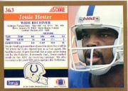 1991 Score #363 Jessie Hester back image