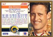 1991 Score #367 Jim Everett back image