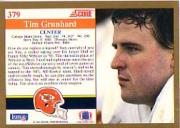 1991 Score #379 Tim Grunhard back image