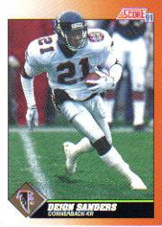 1989 TOPPS TRADED DEION SANDERS #30T ROOKIE RC ATLANTA FALCONS HOF