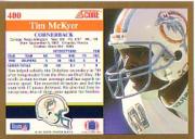 1991 Score Football Card Pick (Base) 252-507 - Picture 294 of 487