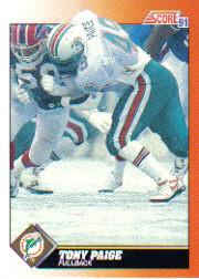 1991 Score Football Card Pick (Base) 252-507 - Picture 309 of 487