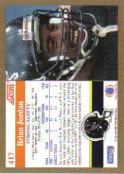 1991 Score Football Card Pick (Base) 252-507 - Picture 325 of 487