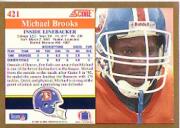 1991 Score #421 Michael Brooks back image