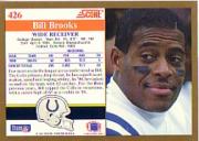 1991 Score #426 Bill Brooks back image