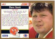 1991 Score #483 David Szott RC back image